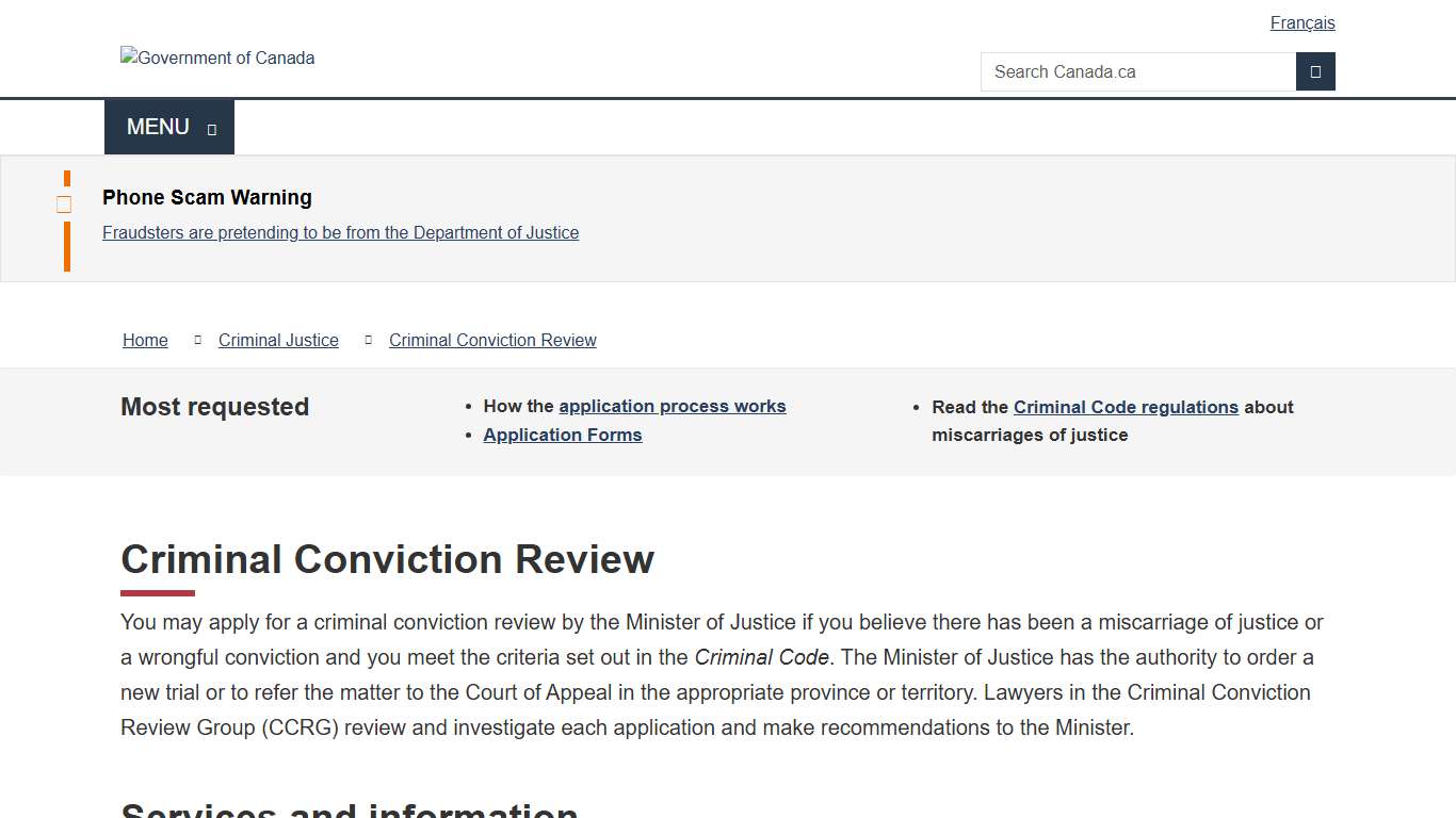 Criminal Conviction Review